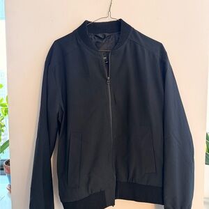 J.Lindeberg Classic Black Bomber Jacket